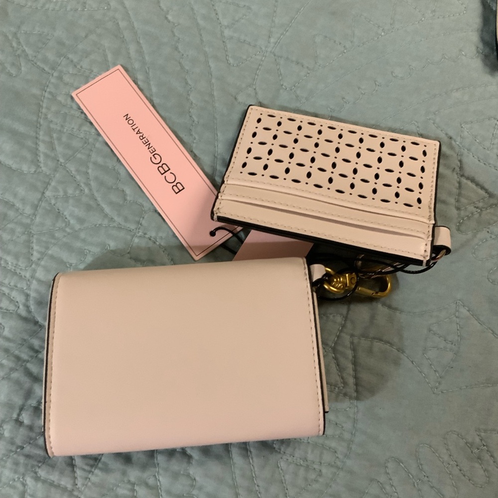 BCBGeneration Cream and Gold Women's Wallet and id Holder - Picture 2 of 4